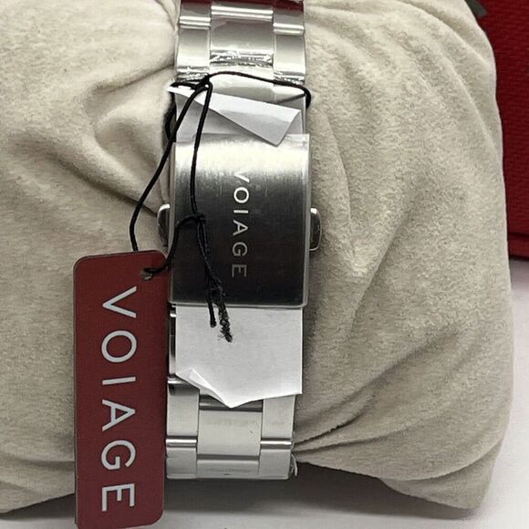 Voiage VG-2001-33 Men's Silver Stainless Steel Analog Dial Quartz Watch JMB47 - Picture 6 of 12